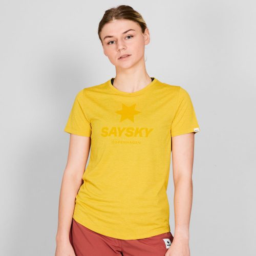 SAYSKY Logo Combat Pro T-shirt T-SHIRTS 4007 - YELLOW