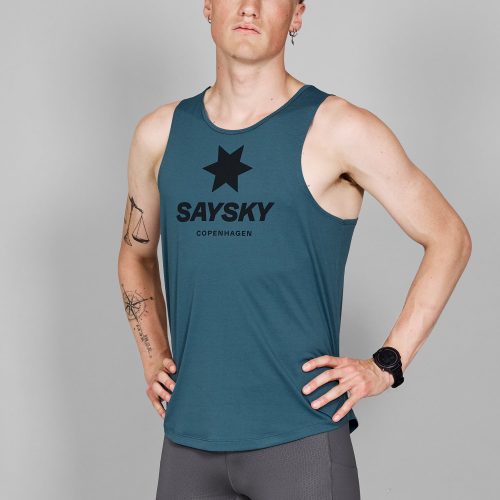 SAYSKY Logo Combat Pro Singlet SINGLETS 2008 - BLUE