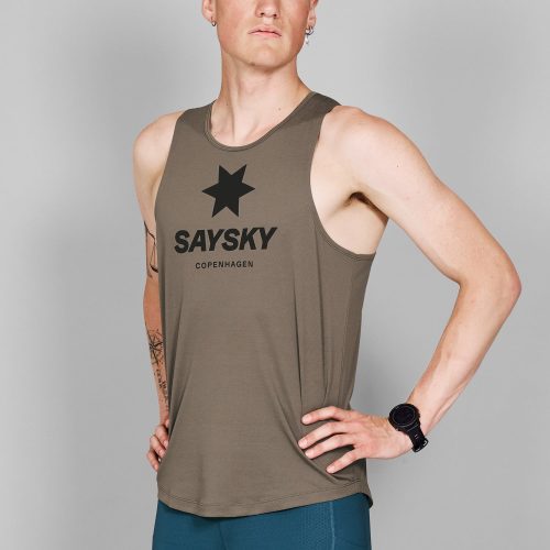 SAYSKY Logo Combat Pro Singlet SINGLETS 7005 - BROWN MELANGE