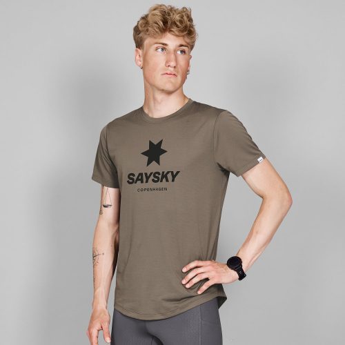 SAYSKY Logo Combat Pro T-shirt T-SHIRTS 7005 - BROWN MELANGE