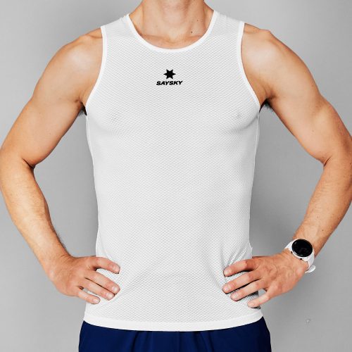 SAYSKY Mesh Base Layer Singlet SINGLETS 101 - WHITE