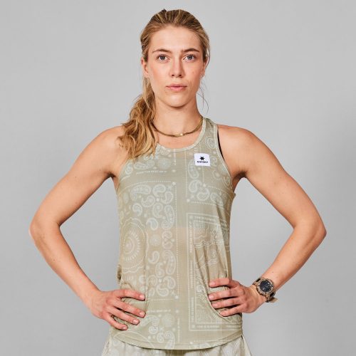 SAYSKY Paisley Combat Singlet SINGLETS 1021 - BEIGE PAISLEY AOP